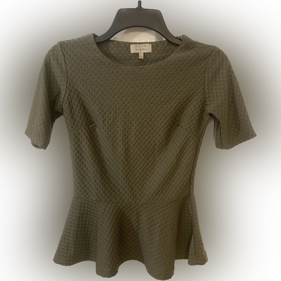 Zara Tops - Zara Olive Green Work Top